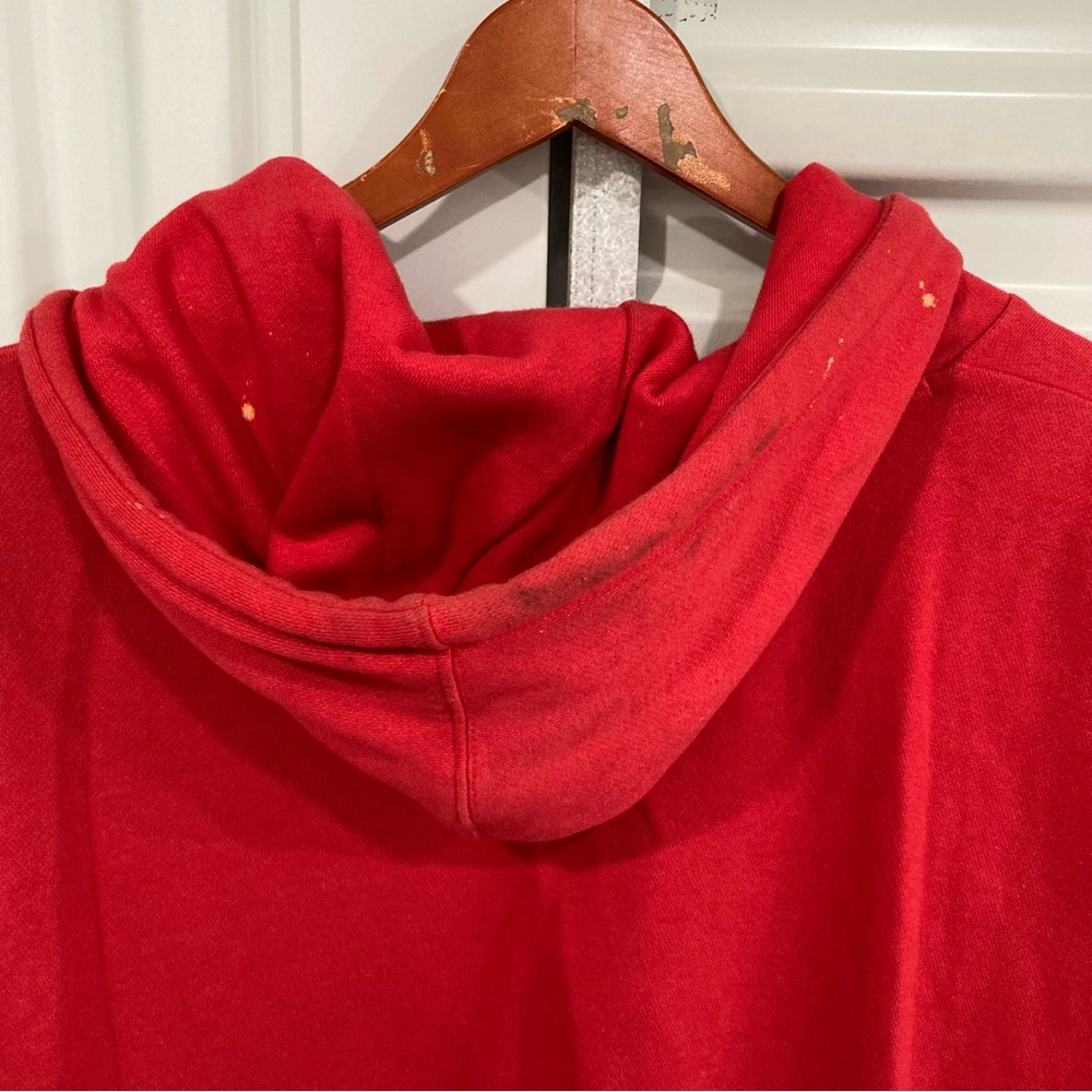 Staple Red Hoodie with Sequin Bird Design - Picture 14 of 14